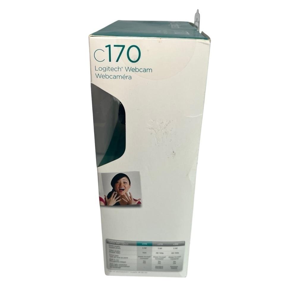 Logitech C170 Webcam 5MP USB 2.0 PC Video Camera Windows Streaming Cam - NEW - Picture 2 of 6